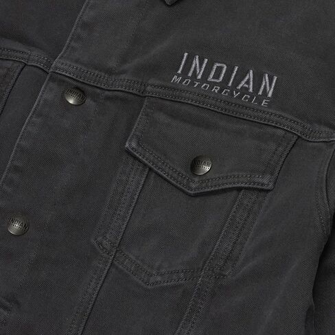 Indian Motorcycle Men's Rockingham Denim Jacket, Black - 2865669 in Saudi Arabia