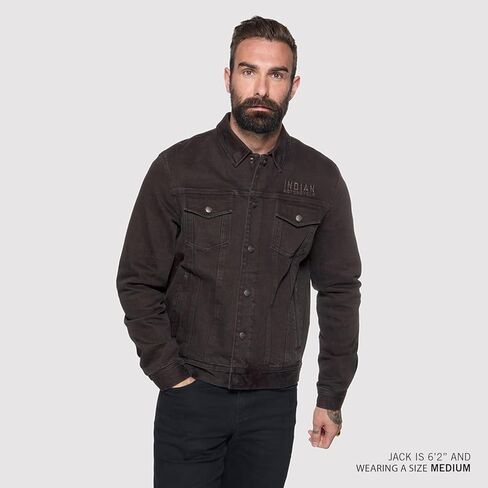 Indian Motorcycle Men's Rockingham Denim Jacket, Black - 2865669 in Saudi Arabia