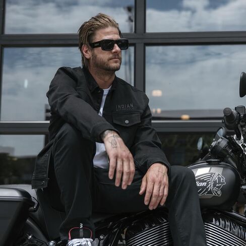 Indian Motorcycle Men's Rockingham Denim Jacket, Black - 2865669 in Saudi Arabia