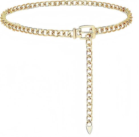 الخصر سلسلة حزام النساء السيدات سلسلة قابل للتعديل حزام طويل الجسم البطن مجوهرات لفساتين الجينز in Kuwait