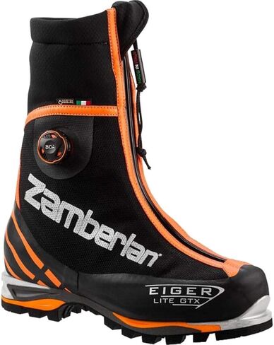 Zamberlan 3030 Eiger Lite Boa GTX RR Mountaineering Shoes - Men's, Black/Orange, 3030BOM-45-10.5 in Saudi Arabia