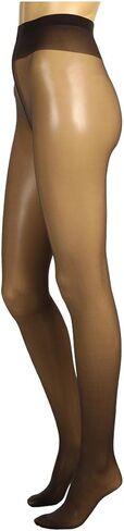 Wolford Individual 10 Tights For Women Sheer Shaping Pantyhose Reinforced Panty Shadow Toe Soft Waistband for All-Day Comfort Black Nearly Black X-Large in Saudi Arabia