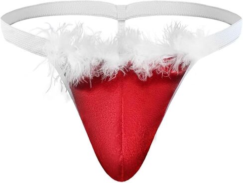 Christmas Underwear Men Novelty Funny with Bulge Pouch Sexy Thong Panties Briefs G-String in Saudi Arabia