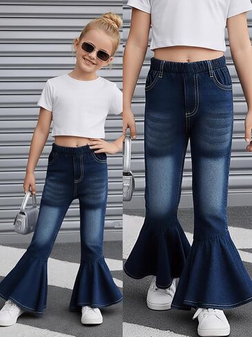 Girls Clothes Girl Pants Casual Jeans in Saudi Arabia