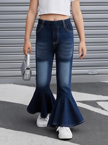 Girls Clothes Girl Pants Casual Jeans in Saudi Arabia