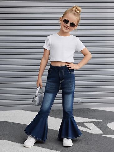 Girls Clothes Girl Pants Casual Jeans in Saudi Arabia