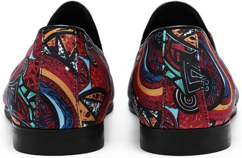 AUSTIN MILL Mens Dress Shoes Slip-on Classic Suede Loafers Printed Wedding Party Shoe in Saudi Arabia