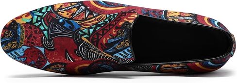 AUSTIN MILL Mens Dress Shoes Slip-on Classic Suede Loafers Printed Wedding Party Shoe in Saudi Arabia