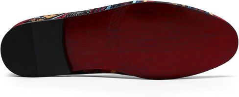 AUSTIN MILL Mens Dress Shoes Slip-on Classic Suede Loafers Printed Wedding Party Shoe in Saudi Arabia