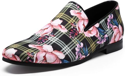 AUSTIN MILL Mens Dress Shoes Slip-on Classic Suede Loafers Printed Wedding Party Shoe in Saudi Arabia