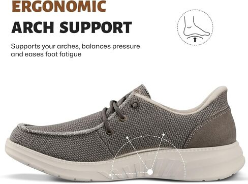 Slip On Shoes for Men with Arch Support, Lightweight Loafers for Men, Breathable Mens Casual Shoes, Orthopedic Mens Loafers with Non Slip Sole in Saudi Arabia