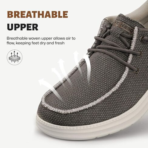 Slip On Shoes for Men with Arch Support, Lightweight Loafers for Men, Breathable Mens Casual Shoes, Orthopedic Mens Loafers with Non Slip Sole in Saudi Arabia
