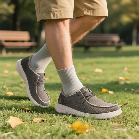 Slip On Shoes for Men with Arch Support, Lightweight Loafers for Men, Breathable Mens Casual Shoes, Orthopedic Mens Loafers with Non Slip Sole in Saudi Arabia