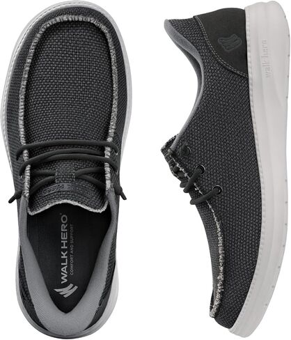 Slip On Shoes for Men with Arch Support, Lightweight Loafers for Men, Breathable Mens Casual Shoes, Orthopedic Mens Loafers with Non Slip Sole in Saudi Arabia