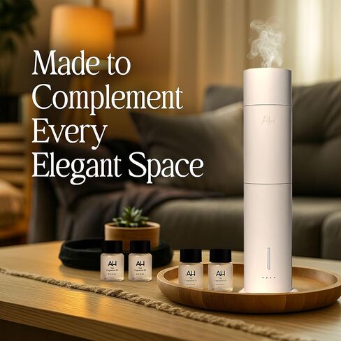 مجموعة Aura House Away - زيوت عطرية مملوءة بالزيوت العطرية (4 × 30 مل) - زيوت موزعة للهواء البارد مستوحاة من الفنادق، متوازنة مسبقًا وسهلة in Kuwait