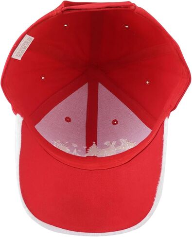 Christmas Santa Hat for Men Women, Funny Adjustable Cotton Embroidered Red Merry Christmas Baseball Cap in Saudi Arabia
