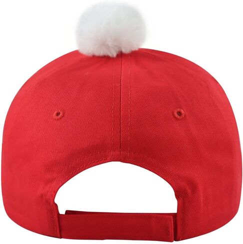 Christmas Santa Hat for Men Women, Funny Adjustable Cotton Embroidered Red Merry Christmas Baseball Cap in Saudi Arabia