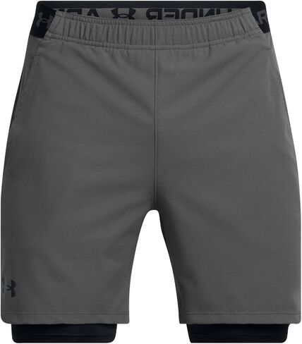 Under armour Vanish Woven Shorts with Heat Gear - Men's (1373764-025, Castlerock/Black/Black) in Saudi Arabia