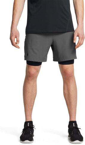Under armour Vanish Woven Shorts with Heat Gear - Men's (1373764-025, Castlerock/Black/Black) in Saudi Arabia