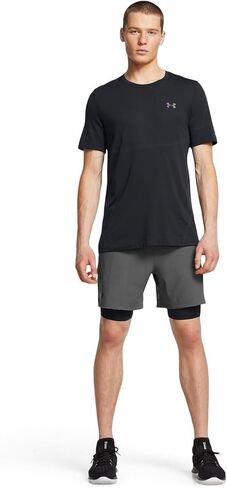 Under armour Vanish Woven Shorts with Heat Gear - Men's (1373764-025, Castlerock/Black/Black) in Saudi Arabia
