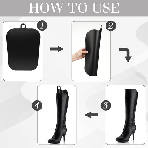 Domensi 30 Pcs Tall Boot Shaper Form Insert Filler Cowboy Boot Stand Support Holder Women Storage Organizer in Saudi Arabia