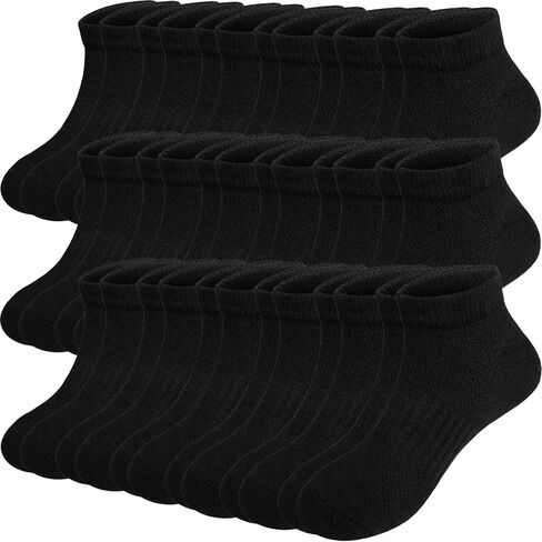 Bemeol Boys Socks 18 Pairs Ankle Socks Boys Ankle Athletic Sock For Little Big Kids 4-6 6-8 8-10 Years Old in Saudi Arabia
