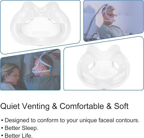 Replacement Full Face Cushion for AirFit F30i - Medium Size - Quiet Venting & Comfortable and Soft - Medium in Saudi Arabia