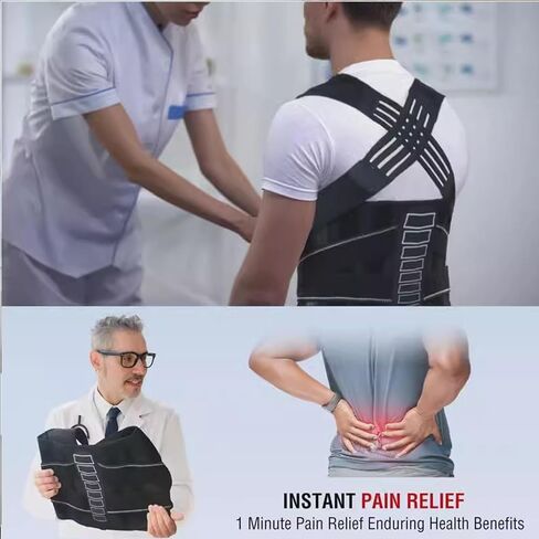 Instant Posture Corrector for Women & Men, Back Brace for Neck Shoulder Upper Back Pain Relief, Adjustable Posture Correcter for Hunchback Slouching, Invisible Under Clothes, Lightweight Comfort (X-Large) in Saudi Arabia