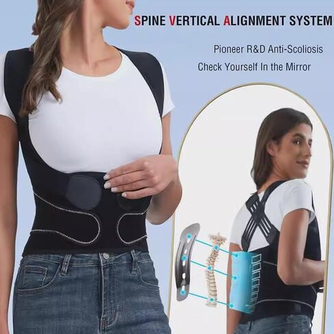 Instant Posture Corrector for Women & Men, Back Brace for Neck Shoulder Upper Back Pain Relief, Adjustable Posture Correcter for Hunchback Slouching, Invisible Under Clothes, Lightweight Comfort (X-Large) in Saudi Arabia
