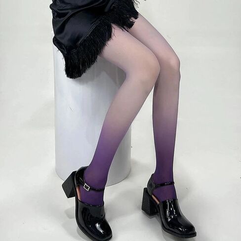 Gradient Ombre Pantyhose - Spring/Summer Sheer Tights, High Waist Stocking,Women's Stockings & Hosiery in Saudi Arabia