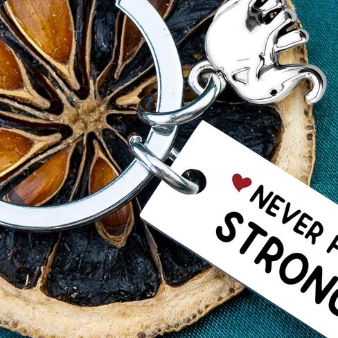 Elephant Keychain Elephant Gifts for Women Meaningful Gifts for Sister Friend on Birthday Christmas Elephants Encouragement Gift for Family Positive Uplifting Keyrings - You are Strong in Saudi Arabia