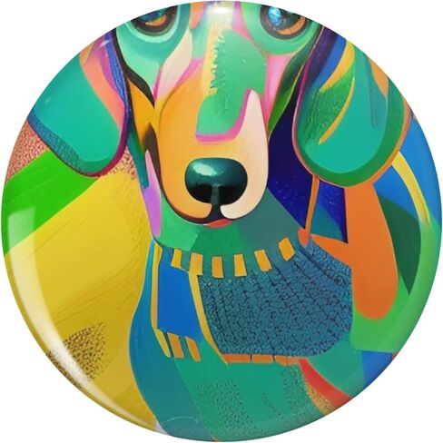 Dachshund Pin Round Metal 0.75" Lapel Pin Hat Shirt Tie Tack Pinback in Saudi Arabia