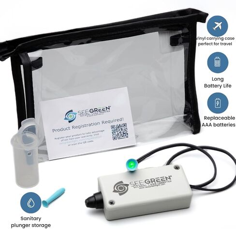 See-Green® أداة إدخال العدسات الصلبة والهجينة الموجهة بالضوء والمسجلة لدى إدارة الغذاء والدواء الأمريكية - محمولة باليد (بدون حامل) لمركز العين بدقة على العدسة لإدخال عدسة سريعة وموثوقة in Saudi Arabia