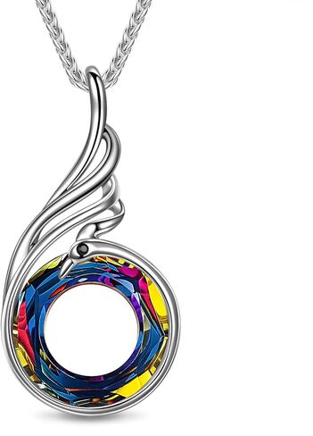 Kate Lynn “Rise From the Ashes" Phoenix Necklaces for Men Women, 18~27 Inch Adjustable Necklace, Ideal Birthday Gift Christmas Gift for Men Women, Symbol of Luck and Renewal in Saudi Arabia