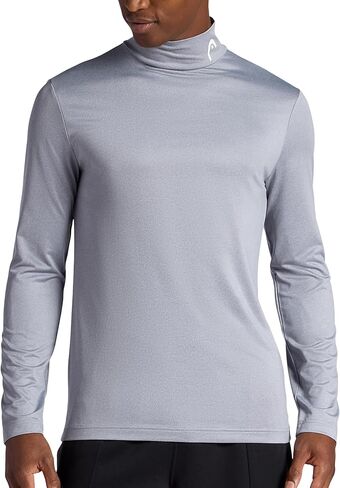 Head Men's Long Sleeve Training Mock Neck Top, Standard Fit, Stretchy Midweight Material in Saudi Arabia