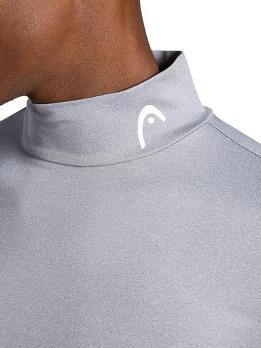 Head Men's Long Sleeve Training Mock Neck Top, Standard Fit, Stretchy Midweight Material in Saudi Arabia