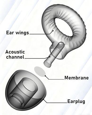 Ear Plugs for Sleeping,30db Noise Reducing Earplugs with 8 Eartips and Carry Case,Reusable earplugs for Sleep,Focus,Snoring,Shooting,Motorcycle,Airplanes,Musicians. (Black, L-M-S-XS) in Saudi Arabia
