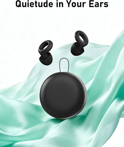 Ear Plugs for Sleeping,30db Noise Reducing Earplugs with 8 Eartips and Carry Case,Reusable earplugs for Sleep,Focus,Snoring,Shooting,Motorcycle,Airplanes,Musicians. (Black, L-M-S-XS) in Saudi Arabia