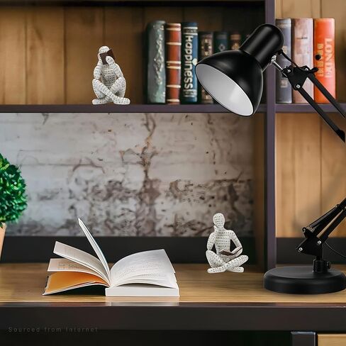 Bookshelf Decor Pulp Reading Thinker Sculpture, Abstract Art Statue Ornaments, Set of 2 Modern Aesthetic Figurine Home Decor Accents for Office Living Room Bedroom Shelf Coffee Table Desk in Saudi Arabia