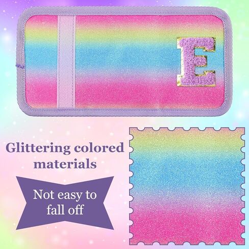 sundee Kids Wallet with Initial Personalized Letter Novelty Wallet Coin Pocket Birthday Gifts for Girls Teen Purple-E in Saudi Arabia