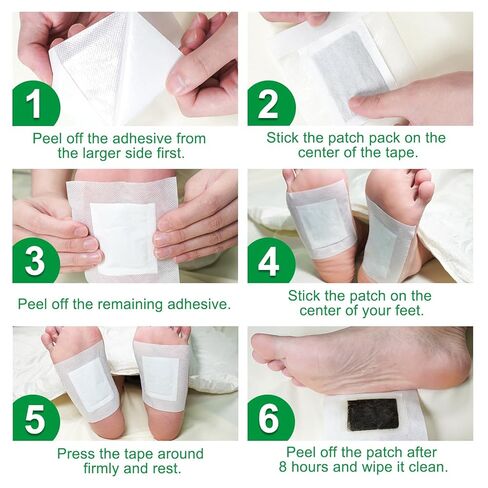 Rosemary Deep Cleansing Foot Patches - Natural Adhesive Care Pads for Deep Cleansing, Relaxation, Tension Relief, Restful Night & Foot Health (20 Pcs) in Saudi Arabia