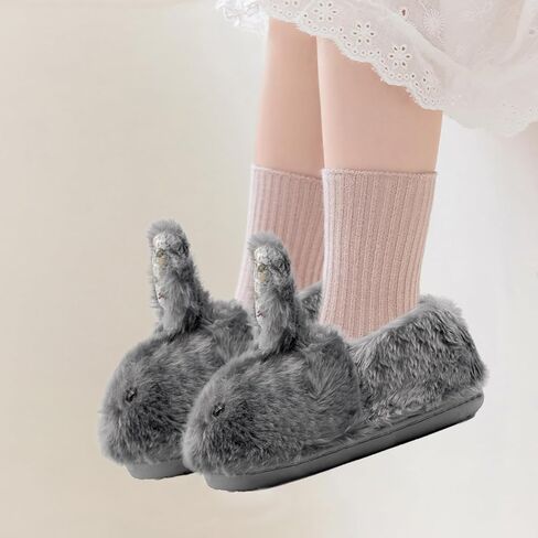 Toddler Slippers Boy and Girl Bunny Slippers Plush Cute Non-Slip Warm Winter Shoes, Suitable for indoor and outdoor in Saudi Arabia