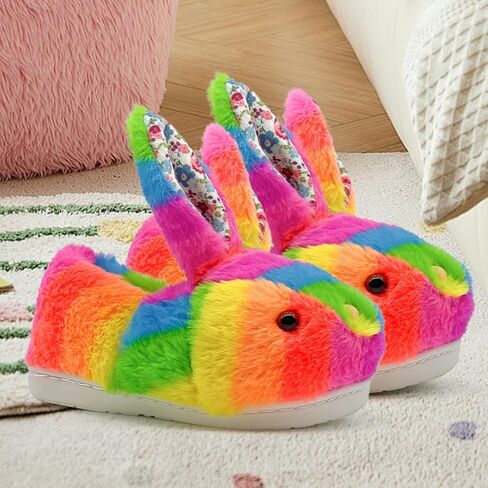 Toddler Slippers Boy and Girl Bunny Slippers Plush Cute Non-Slip Warm Winter Shoes, Suitable for indoor and outdoor in Saudi Arabia