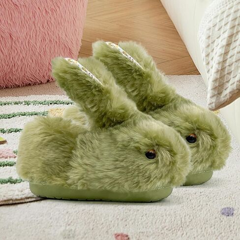 Toddler Slippers Boy and Girl Bunny Slippers Plush Cute Non-Slip Warm Winter Shoes, Suitable for indoor and outdoor in Saudi Arabia
