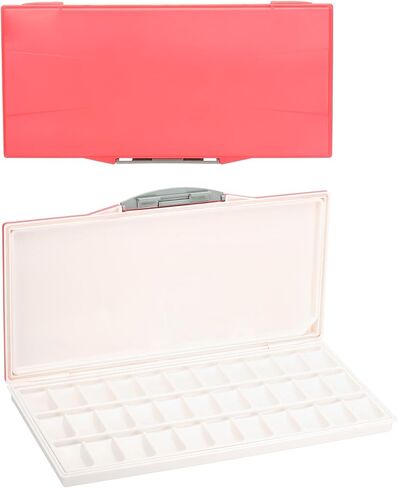 PATIKIL 33 Wells Paint Storage Box, Airtight Folding Detachable with Extra Area Painting Palette for Watercolor Gouache Acrylic Oil Paint, Blue in Saudi Arabia