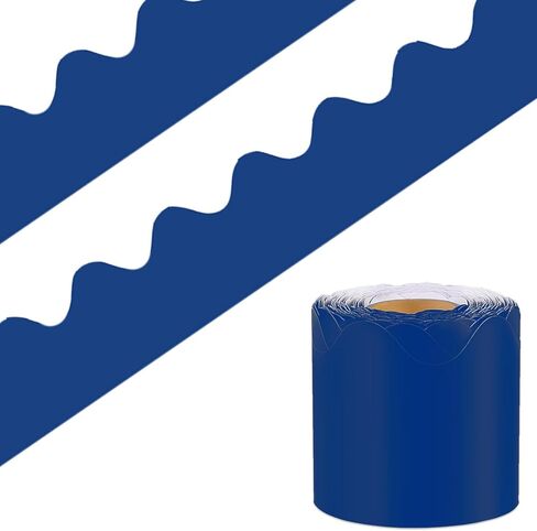 DMJUNCONG 68.9 Feet Black Bulletin Board Border Scalloped Bulletin Board Trim for Classroom Decoration,Bedroom Wall Decoration,Home Decoration,Birthday Party Decorations in Kuwait