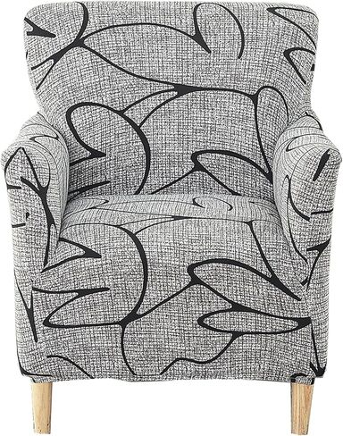 CRFATOP Stretch 1 Piece Chair Covers with Arms Printed Accent Chair Cover Armchair Flower Soft Banquet Armchair Covers Washable Chair Slipcovers for Living Room Office Reception Reading Sofa,02 in Saudi Arabia