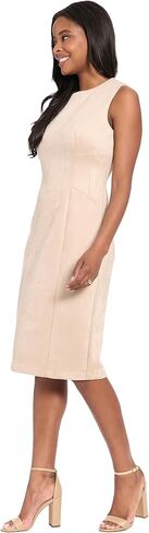 London Times Women's Sleeveless Round Neck Sheath Professional Work Dresses in Saudi Arabia
