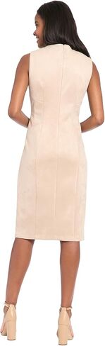 London Times Women's Sleeveless Round Neck Sheath Professional Work Dresses in Saudi Arabia