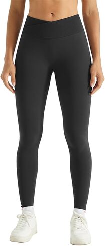 AUROLA Influence Crossover Waistband Workout Leggings for Women, Seamless High Waist Athletic Scrunch Butt Gym Yoga Pants in Saudi Arabia